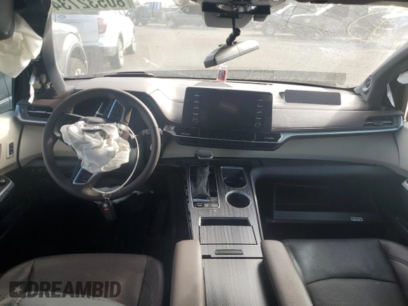 2023 Toyota Sienna Platinum with VIN 5TDESKFC6PS084698, listed as a Copart auction lot 80532734 with 16,884 mi miles and Salvage Title. Bid and sale history available at DreamBid. Image 8.