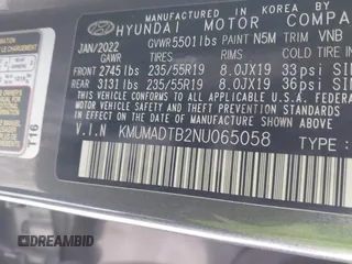 2022 Genesis GV70 2.5T with VIN KMUMADTB2NU065058, listed as a IAAI auction lot 41707351 with 77,831 mi miles and . Bid and sale history available at DreamBid. Image 9.