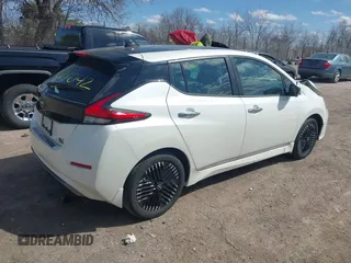 2023 Nissan LEAF SV Plus with VIN 1N4CZ1CV4PC557184, listed as a IAAI auction lot 42034042 with 12,037 mi miles and . Bid and sale history available at DreamBid. Image 4.