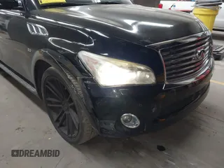 2014 Infiniti QX80 with VIN JN8AZ2NF2E9555963, listed as a IAAI auction lot 41894699 with 143,255 mi miles. Bid and sale history available at carsss.com. Image 6.