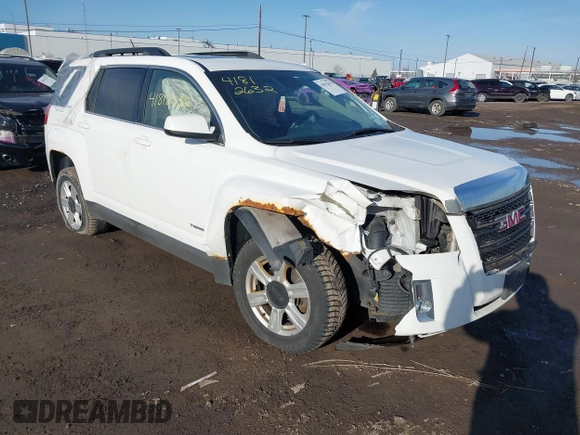 2015 GMC Terrain SLT with VIN 2GKFLXE37F6220527, listed as a IAAI auction lot 41812632 with 216,482 mi miles and . Bid and sale history available at carsss.com. Image 1.