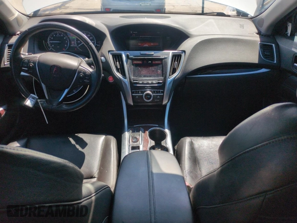 2015 Acura TLX Technology with VIN 19UUB2F59FA008368, listed as a Copart auction lot 56180545 with 76,812 mi miles and Salvage title. Bid and sale history available at DreamBid. Image 8.