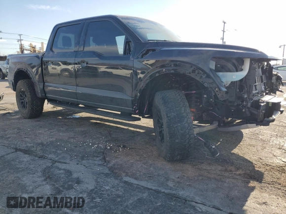 2024 Ford F-150 Raptor with VIN 1FTFW1RG3RFB11151, listed as a Copart auction lot 42825835 with 8,270 mi miles and Salvage Title. Bid and sale history available at DreamBid. Image 4.
