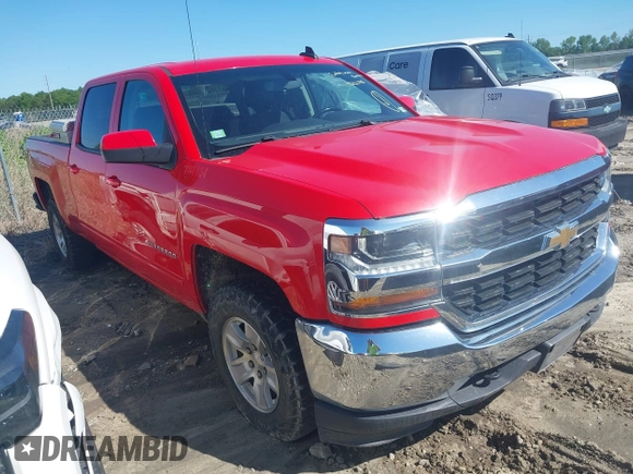 2018 Chevrolet Silverado 1500 LT with VIN 1GCUKREC0JF222376, listed as a IAAI auction lot 42121748 with 143,472 mi miles and . Bid and sale history available at DreamBid. Image 1.