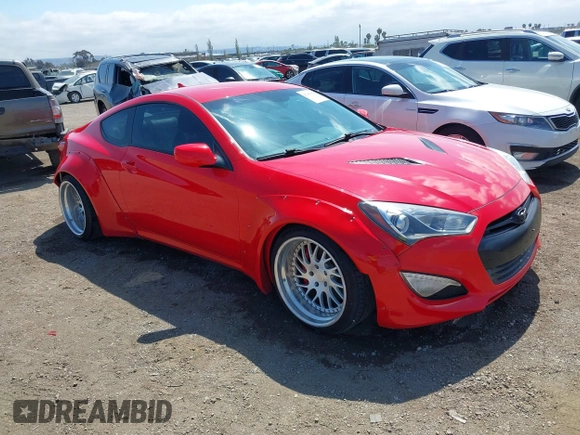 2014 Hyundai Genesis Coupe R-Spec z VIN KMHHT6KD3EU113885, wystawiony jako IAAI lot #42180909 z przebiegiem 65 272 mil mil oraz . Historia ofert i sprzedaży dostępna na DreamBid. Obrazek 1.
