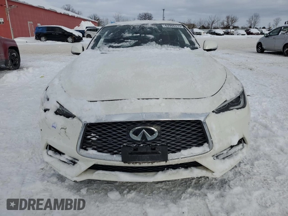 2017 Infiniti Q60 Red Sport 400 with VIN JN1FV7EL7HM701214, listed as a Copart auction lot 43966315 with Not provided miles and Clean title. Bid and sale history available at DreamBid. Image 5.