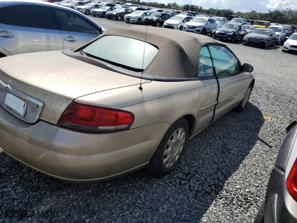 2004 Chrysler Sebring LX with VIN 1C3EL45X44N328111, listed as a Copart auction lot 74331744 with 0 mi miles and Salvage Title. Bid and sale history available at carsss.com. Image 3.