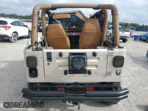 1995 Jeep Wrangler S with VIN 1J4FY19P8SP236649, listed as a Copart auction lot 81701344 with 172,586 mi miles and Salvage Title. Bid and sale history available at carsss.com. Image 6.