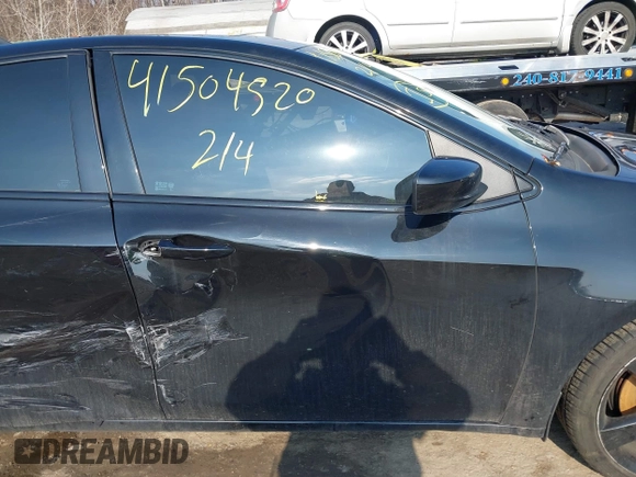 2015 Dodge Dart SXT with VIN 1C3CDFBB4FD180656, listed as a IAAI auction lot 41504520 with 105,525 mi miles. Bid and sale history available at carsss.com. Image 6.