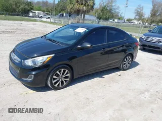 2017 Hyundai Accent SE with VIN KMHCT4AE2HU225056, listed as a IAAI auction lot 41611815 with 93,855 mi miles. Bid and sale history available at carsss.com. Image 2.