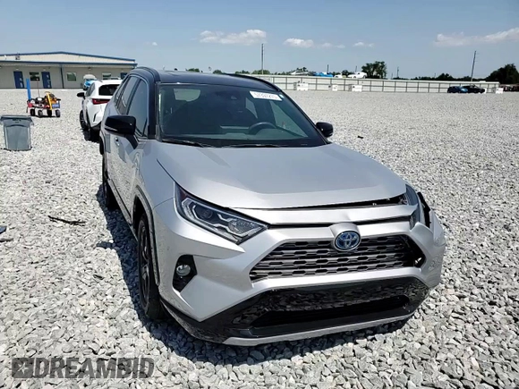 2021 Toyota RAV4 Hybrid XSE with VIN 2T3E6RFV4MW017302, listed as a Copart auction lot 57397275 with 15,544 mi miles and Salvage title. Bid and sale history available at DreamBid. Image 14.