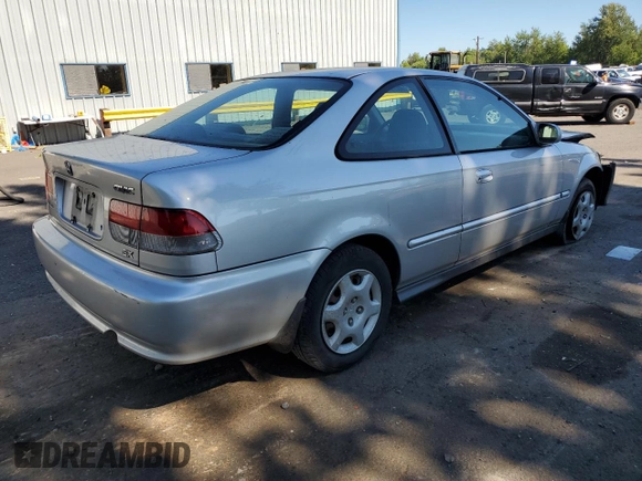 1999 Honda Civic EX with VIN 1HGEJ8144XL002704, listed as a Copart auction lot 58281674 with 155,981 mi miles and Salvage Title. Bid and sale history available at carsss.com. Image 3.