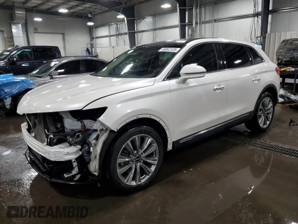 2016 Lincoln MKX Reserve with VIN 2LMTJ8LPXGBL43716, listed as a Copart auction lot 49062125 with 102,011 mi miles and Salvage Title. Bid and sale history available at carsss.com. Image 1.
