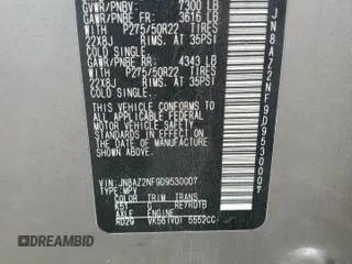 2013 Infiniti QX56 с VIN JN8AZ2NF9D9530007, выставлен на аукционе Copart как лот 56314365 с пробегом Не указан миль и Списание • Salvage title. История ставок и продаж доступна на DreamBid. Изображение 12.