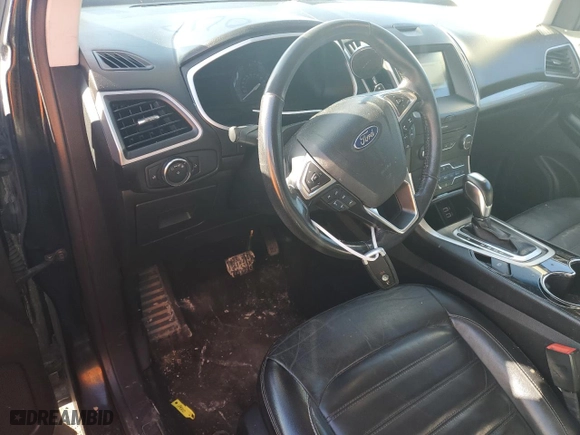 2017 Ford Edge SEL with VIN 2FMPK4J83HBC17097, listed as a Copart auction lot 44496985 with 155,787 mi miles and Salvage Title. Bid and sale history available at carsss.com. Image 8.