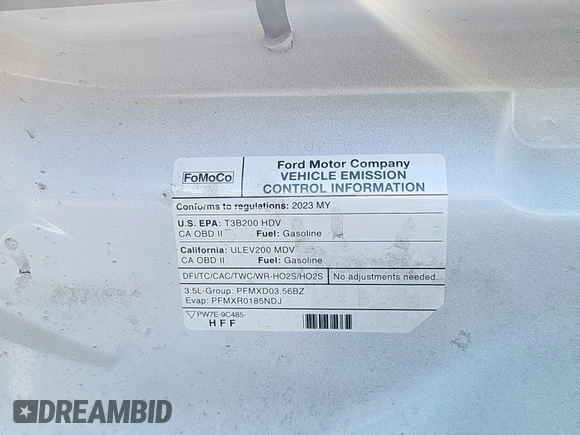 2023 Ford Transit Passenger XL с VIN 1FBAX9CG3PKC04601, выставлен на аукционе IAAI как лот 42667371 с пробегом 11 903 миль миль и . История ставок и продаж доступна на DreamBid. Изображение 9.