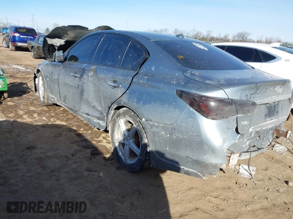 2014 Infiniti Q50 Premium with VIN JN1BV7AR7EM695001, listed as a IAAI auction lot 41429791 with 123,572 mi miles. Bid and sale history available at carsss.com. Image 3.