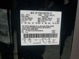 2013 Ford F-150 XL with VIN 1FTMF1CM1DFD63978, listed as a Copart auction lot 52976295 with 173,007 mi miles and Salvage title. Bid and sale history available at DreamBid. Image 12.