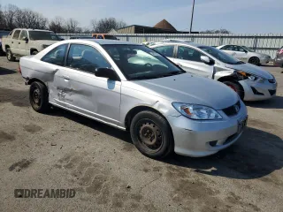 2004 Honda Civic LX with VIN 1HGEM22554L004730, listed as a Copart auction lot 48778575 with 253,548 mi miles and Salvage Title. Bid and sale history available at DreamBid. Image 4.