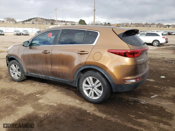 2018 Kia Sportage LX with VIN KNDPM3AC8J7350160, listed as a Copart auction lot 44314485 with 0 mi miles and Salvage Title. Bid and sale history available at carsss.com. Image 2.