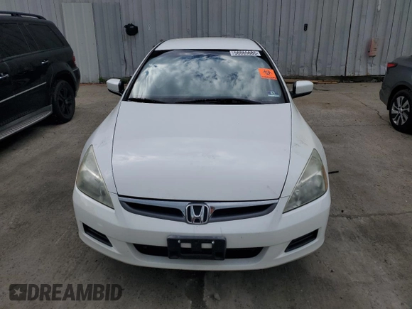 2007 Honda Accord LX with VIN 1HGCM56447A137702, listed as a Copart auction lot 56065685 with Not provided miles and Salvage title. Bid and sale history available at DreamBid. Image 5.