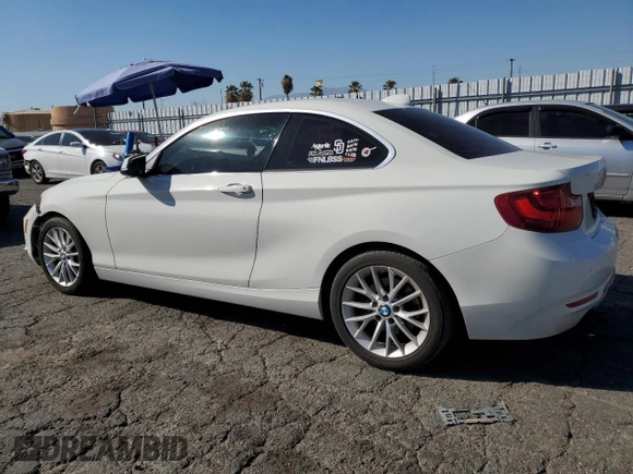 2016 BMW 2 Series 228i with VIN WBA1F5C57GV343714, listed as a Copart auction lot 46691475 with 113,226 mi miles and Salvage title. Bid and sale history available at DreamBid. Image 2.