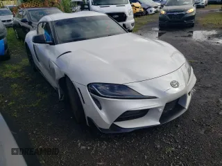2023 Toyota GR Supra 3.0 with VIN WZ1DB0G07PW057130, listed as a Copart auction lot 79969234 with 9,512 mi miles and Salvage Title. Bid and sale history available at carsss.com. Image 4.