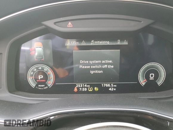 2022 Audi Q7 Premium Plus with VIN WA1LXBF7XND013311, listed as a Copart auction lot 49759825 with 25,314 mi miles and Salvage title. Bid and sale history available at DreamBid. Image 9.