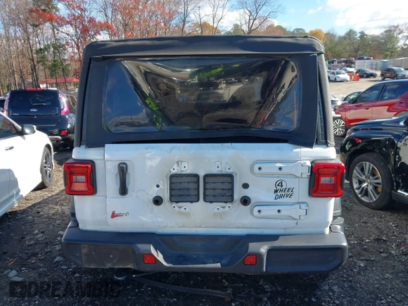 2021 Jeep Wrangler Sport S with VIN 1C4HJXAG0MW757133, listed as a IAAI auction lot 41028980 with 53,165 mi miles and . Bid and sale history available at DreamBid. Image 16.