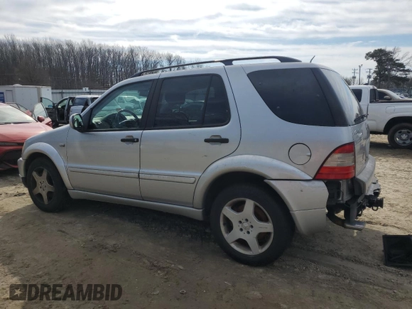 2001 Mercedes-Benz M-Class AMG with VIN 4JGAB74E21A227338, listed as a Copart auction lot 46991495 with 252,783 mi miles and Clean Title. Bid and sale history available at carsss.com. Image 2.