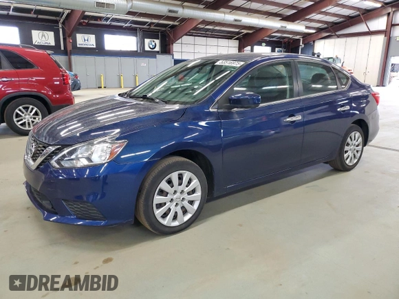 2019 Nissan Sentra S z VIN 3N1AB7AP8KY241366, wystawiony jako Copart lot #53516975 z przebiegiem 55 029 mil mil oraz Szkoda całkowita • Salvage title. Historia ofert i sprzedaży dostępna na DreamBid. Obrazek 1.