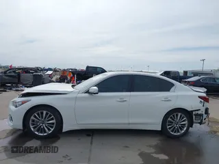 2021 Infiniti Q50 3.0t LUXE with VIN JN1EV7BP8MM706340, listed as a IAAI auction lot 41741217 with 63,212 mi miles. Bid and sale history available at carsss.com. Image 14.