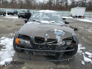 2002 BMW 3 Series M3 with VIN WBSBR93472EX24204, listed as a Copart auction lot 44896205 with 117,184 mi miles and Salvage Title. Bid and sale history available at carsss.com. Image 5.