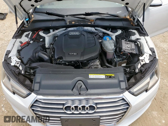 2017 Audi A4 Premium with VIN WAUGNAF41HN019796, listed as a Copart auction lot 58241845 with 56,141 mi miles and Salvage title. Bid and sale history available at DreamBid. Image 11.