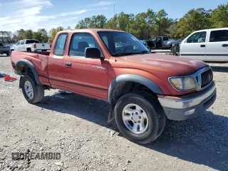 2002 Toyota Tacoma PreRunner with VIN 5TESM92N62Z111116, listed as a Copart auction lot 43578445 with 341,236 mi miles and Salvage title. Bid and sale history available at DreamBid. Image 4.