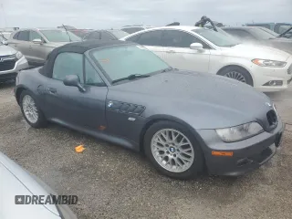 2000 BMW Z3 2.8L with VIN 4USCH3348YLF71037, listed as a Copart auction lot 74250604 with 0 mi miles and Non Repairable. Bid and sale history available at carsss.com. Image 4.