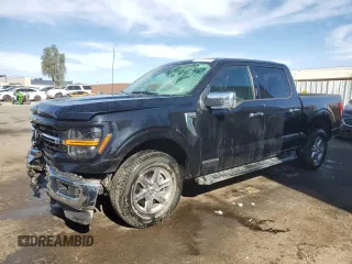2024 Ford F-150 XLT with VIN 1FTFW3LD5RFA20800, listed as a Copart auction lot 52948095 with 14,233 mi miles and Clean Title. Bid and sale history available at carsss.com. Image 1.