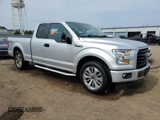 2017 Ford F-150 XL with VIN 1FTEX1CP4HFB07108, listed as a Copart auction lot 59360975 with 106,503 mi miles and Salvage title. Bid and sale history available at DreamBid. Image 4.