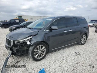2017 Kia Sedona SX-L with VIN KNDME5C15H6343903, listed as a Copart auction lot 43872805 with 62,505 mi miles and Salvage Title. Bid and sale history available at carsss.com. Image 1.