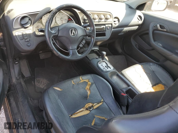 2002 Acura RSX Auto with VIN JH4DC54862C025927, listed as a Copart auction lot 52763365 with 183,885 mi miles and Non Repairable. Bid and sale history available at carsss.com. Image 8.