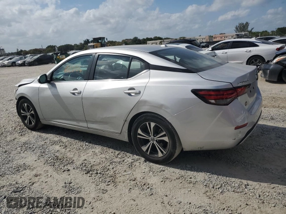 2021 Nissan Sentra SV with VIN 3N1AB8CV7MY219329, listed as a Copart auction lot 49722724 with 66,244 mi miles and Salvage Title. Bid and sale history available at DreamBid. Image 2.