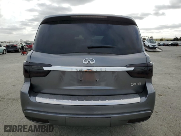 2020 Infiniti QX80 Luxe z VIN JN8AZ2NF9L9701773, wystawiony jako Copart lot #53162755 z przebiegiem 80 188 mil mil oraz Szkoda całkowita • Salvage title. Historia ofert i sprzedaży dostępna na DreamBid. Obrazek 6.