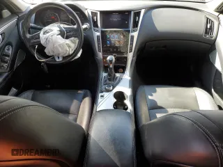 2021 Infiniti Q50 Luxe with VIN JN1EV7BR9MM750400, listed as a Copart auction lot 47427445 with 49,273 mi miles and Salvage Title. Bid and sale history available at carsss.com. Image 8.
