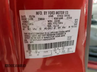 2006 Ford Escape XLT with VIN 1FMYU03136KD25536, listed as a Copart auction lot 56892805 with 187,216 mi miles and Salvage title. Bid and sale history available at DreamBid. Image 13.