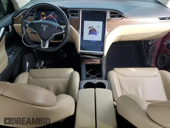 2016 Tesla Model X 70D with VIN 5YJXCAE23GF004772, listed as a Copart auction lot 45426655 with 77,453 mi miles and Salvage Title. Bid and sale history available at DreamBid. Image 8.