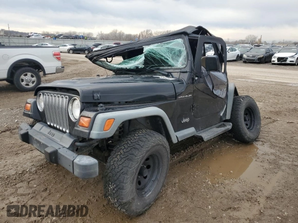 1999 Jeep Wrangler SE with VIN 1J4FY29P7XP484551, listed as a Copart auction lot 86881094 with 0 mi miles and Salvage Title. Bid and sale history available at carsss.com. Image 1.
