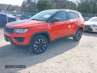 2020 Jeep Compass Trailhawk with VIN 3C4NJDDB2LT142394, listed as a IAAI auction lot 42055893 with 54,490 mi miles and . Bid and sale history available at carsss.com. Image 21.