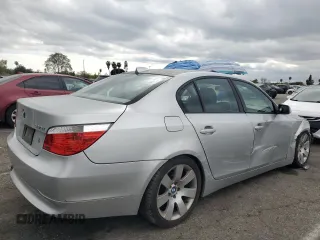 2006 BMW 5 Series 530i with VIN WBANE73546CM42338, listed as a Copart auction lot 50972655 with 133,483 mi miles and Salvage Title. Bid and sale history available at carsss.com. Image 3.