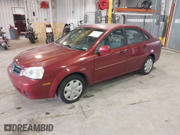 2007 Suzuki Forenza z VIN KL5JD56Z47K599789, wystawiony jako IAAI lot #41747725 z przebiegiem 145 029 mil mil oraz . Historia ofert i sprzedaży dostępna na DreamBid. Obrazek 2.