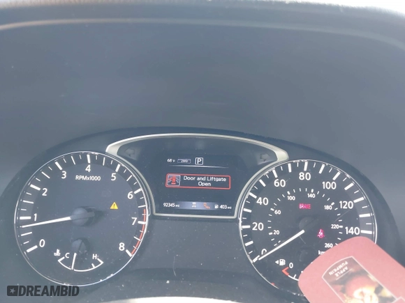 2019 Nissan Pathfinder S with VIN 5N1DR2MM3KC623917, listed as a IAAI auction lot 41661193 with 92,345 mi miles. Bid and sale history available at carsss.com. Image 7.